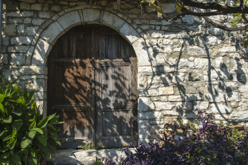 Typical old door in Albania