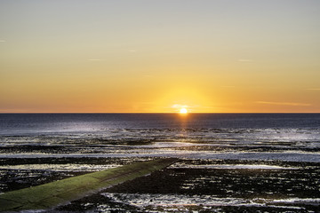 Fototapeta premium Coucher de soleil sur l'océan atlantique