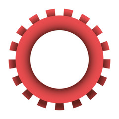 pinion icon colorful in white background