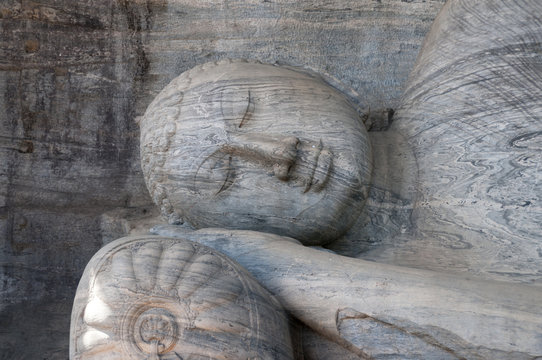 Budha statue in Polonnaruwa Sri Lanka