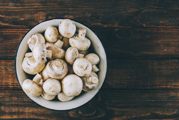 Mushrooms In Plate