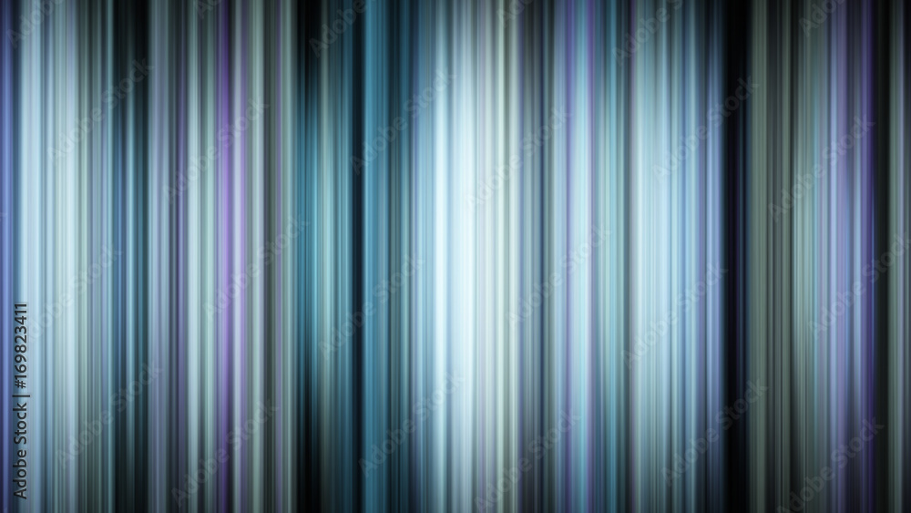 Poster 3d render, digitally generated image of blue light and stripes moving fast. .blured background with 