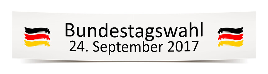 Bundestagswahl September 2017 - Datum Termin