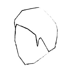 man head faceless monochrome and blurred with short hairstyle