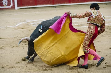 Papier Peint photo Tauromachie Bullfighter in a bullring.
