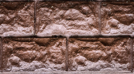 Wall with an old colored brick. mockup