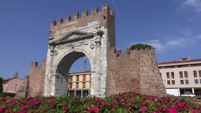 Arch of Augustus, Rimini, Emilia Romagna, Italy