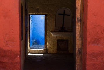 The Santa Catalina Monastery in Arequipa, Peru