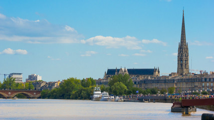 Old Town of Bordeaux in summer