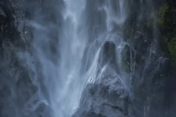 Foto op Canvas Bowen Falls, nice waterfall at milford sound © behindlens
