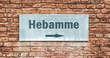 Schild 225 - Hebamme