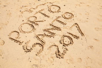 Beach of the island of Porto Santo
