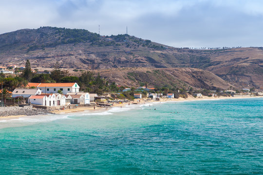Coastal landscape of the island of Porto Santo