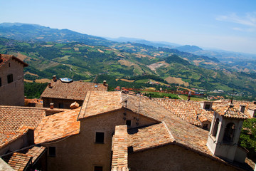 Obraz premium Medieval tiling roofs