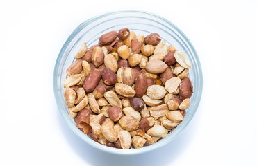 Peanut on a white background