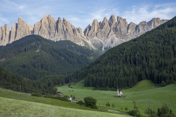 Fototapeta na wymiar Italy dolomites - Val di Funes in summer
