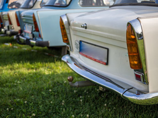 Trabitreffen Autos Rücklichter