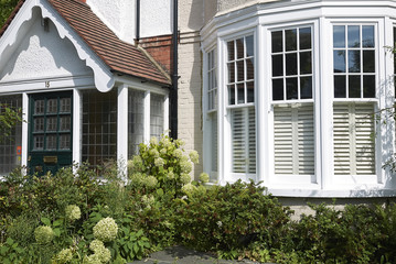 London, United Kingdom - August 25, 2017 : House in Kew Gardens, london