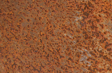 Fragment of a rusty iron