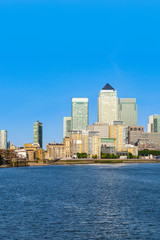 Fototapeta na wymiar Cityscape of Canary Wharf in London