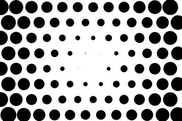 Halftone dotted background. Comic patter. Pattern with small circles, dots, 