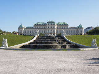 Fototapeta na wymiar Schloss Belvedere, Oberes Belvedere, Prinz Eugen, 3 Bezirk Wien, Erdberg, Wien, Österreich