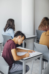 High School Students Taking an Exam