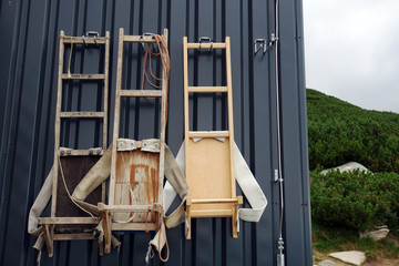 Backpack of mountain carriers