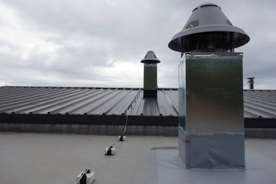 Chimney, ventilation on the roof