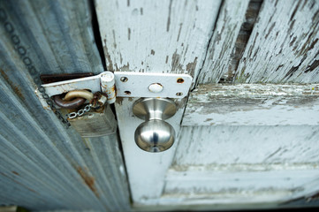 lock on old door - 169845028