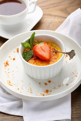 custard and cup of tea