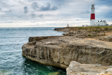 Moody Sky over Portland Bill Lighthouse