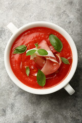 Spanich Cold summer gaspacho soup