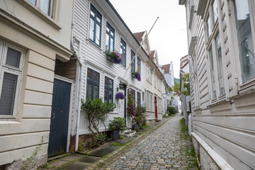 Fototapeta na wymiar Maisons traditionnelles à Bergen, Norvège