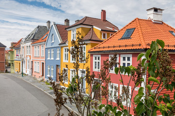 Fototapeta na wymiar Maisons colorés de Bergen, Norvège