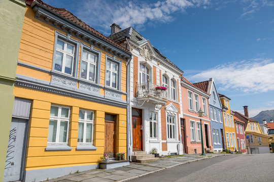 Maisons colorés de Bergen, Norvège