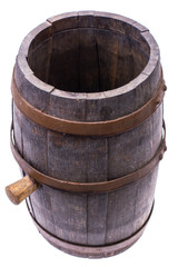 Obraz premium Old wooden barrel with cork