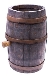 Obraz premium Old wooden barrel with cork