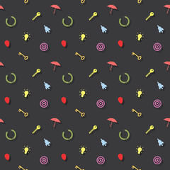 Leadership And  Business Symbols Seamless Pattern