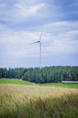 Windkraft bei Schonach im Schwarzwald