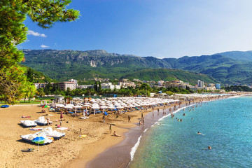 Beach in Budva, Montenegro