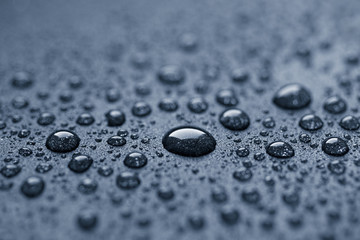 Water drops on a rough surface