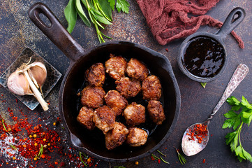 fried meatballs
