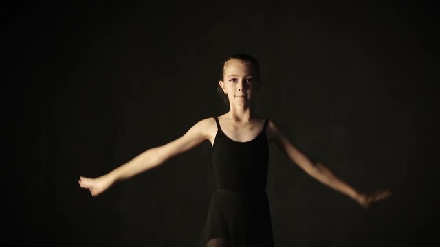 Young Ballet Dancers In Studio