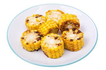 Meal of corn on the grill