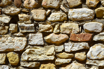 stone wall near position close up photo