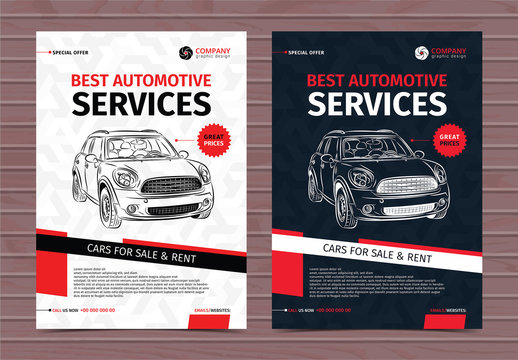 Automotive Services Flyer Layouts 8