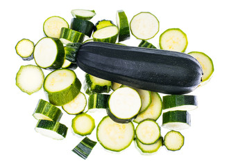 Young zucchini, cut into slices