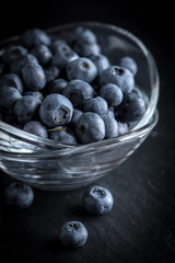 Blueberry antioxidant organic in a bowl.
