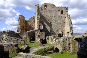 Burgruine Homburg bei Gössenheim, Landkreis Main-Spessart, Unterfranken, Franken, Bayern, Deutschland